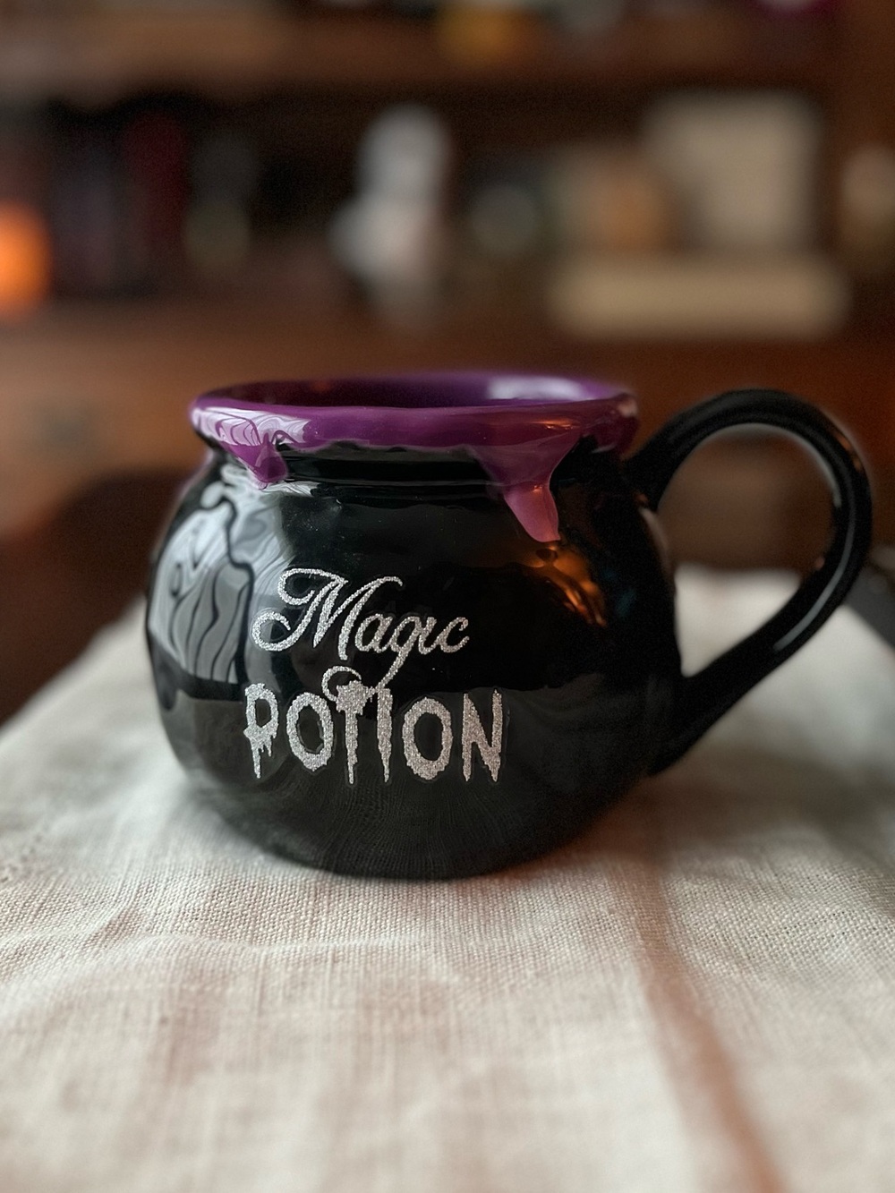 Pier 1 Magic Potion Ceramic Mug - Black & Purple